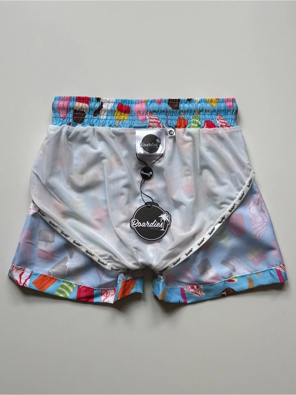 Boardies Boys Ice Cream Print Swim Trunks - Size 5-6